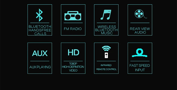 7-дюймовый Сенсорный экран автомобиля MP4/MP5 радио Bluetooth телескопическая машина с радио gps Функция SD USB AUX сзади вид