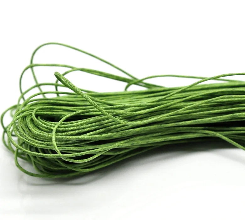 

Wax Rope Jewelry Rope Green 1mm, 15 M new
