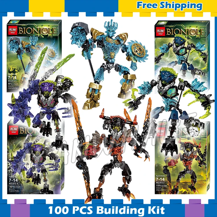 4 типа набор моделей Bionicle Hero Ekimu The Mask Maker Lava Storm Quake Beast блоков кирпичи детские