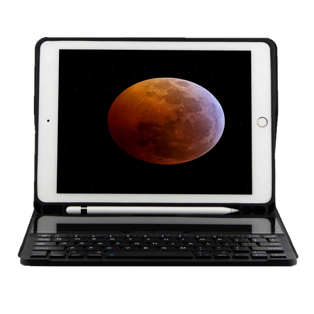 Чехол для iPad 2017 2018 9 7 Kemile Съемный беспроводной Bluetooth 3 0 клавиатура W Карандаш
