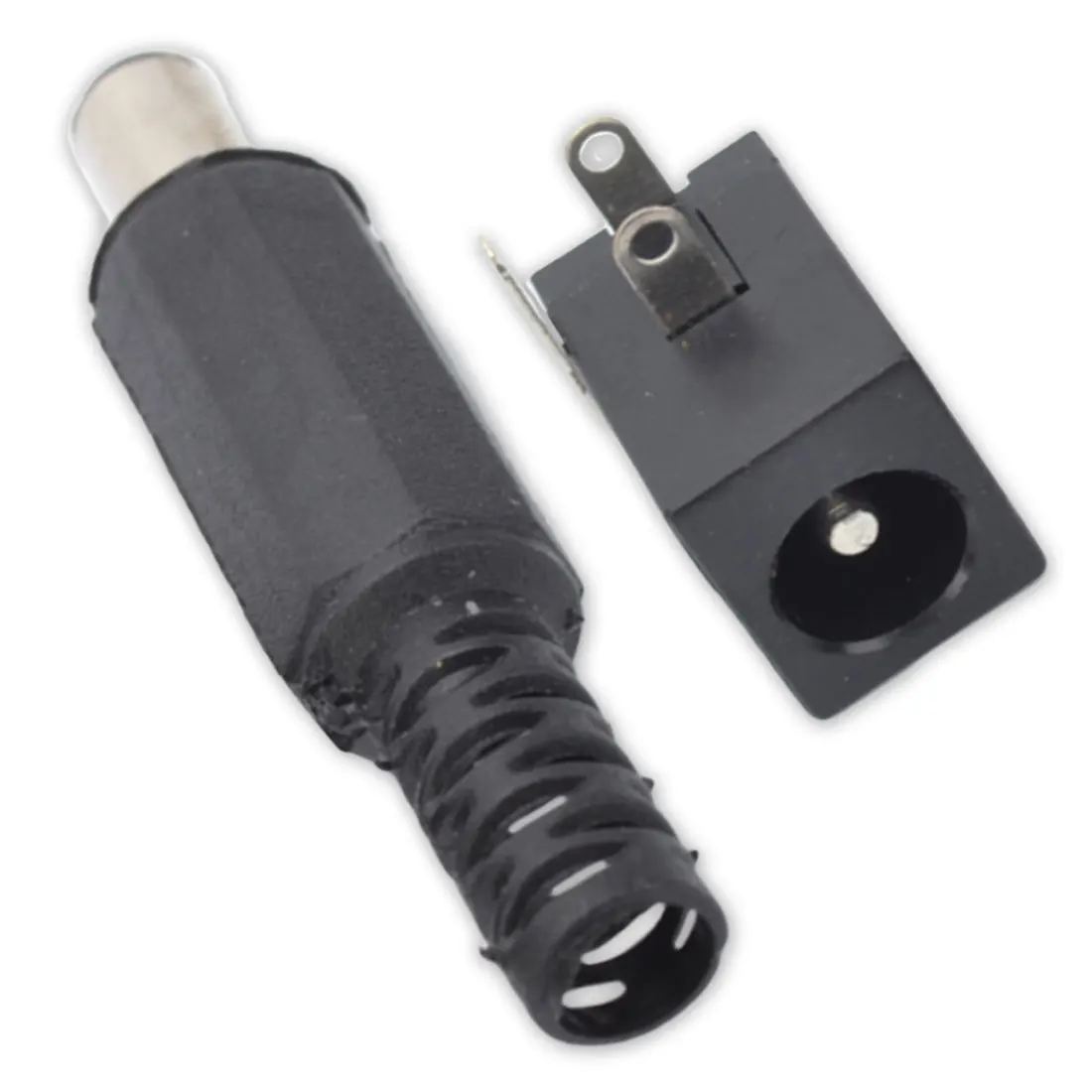 

5PCS DC Power Connector Pin 2.1x5.5mm Female Plug Jack + Plug Male SMD PCB Mounting DC015 Connetors