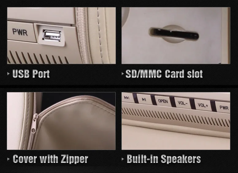 Sale 2x9" Beige Color (Black & Grey Optional) Headrest Car DVD Car Headrest Monitor with DVD Buit-in Speaker 2 Sale 2x9" Beige Color (Black & Grey Optional) Headrest Car DVD Car Headrest Monitor with DVD Buit-in Speaker 2