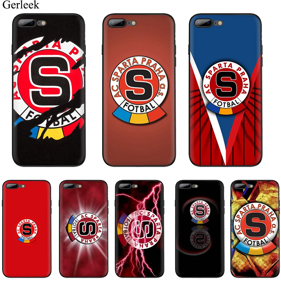Чехол из мягкого ТПУ с логотипом Desxz Painting Sparta Prague Football Club чехол для iPhone 5 5S SE 6 6s 7 8 Plus