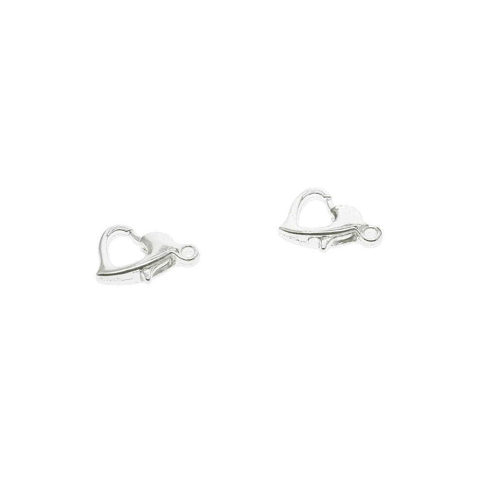 20 Pieces Novelty Heart Shaped Lobster Claw Clasps Fastener Hook For Necklace Bracelet Chain Jewelry Findings DIY Handmade Craft