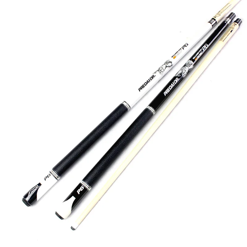 11.5mm/13mm billiard cues sticks white/black color 1/2 Uni Loc Pool cue