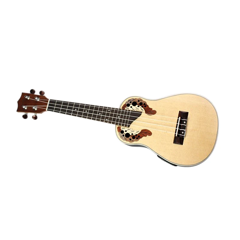 

New 23 inch Compact Ukelele Ukulele Hawaiian Spruce Rosewood Fretboard