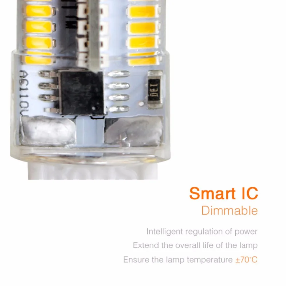 Светодиодная люстра G4 G8 G9 64 светодиода SMD 152 с регулируемой яркостью светодиодные