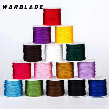 

High Quality 45m 0.8MM Cotton Nylon Cord Thread Cord Plastic String Strap DIY Rope Bead Braided Necklace Bracelet Jewelry Making