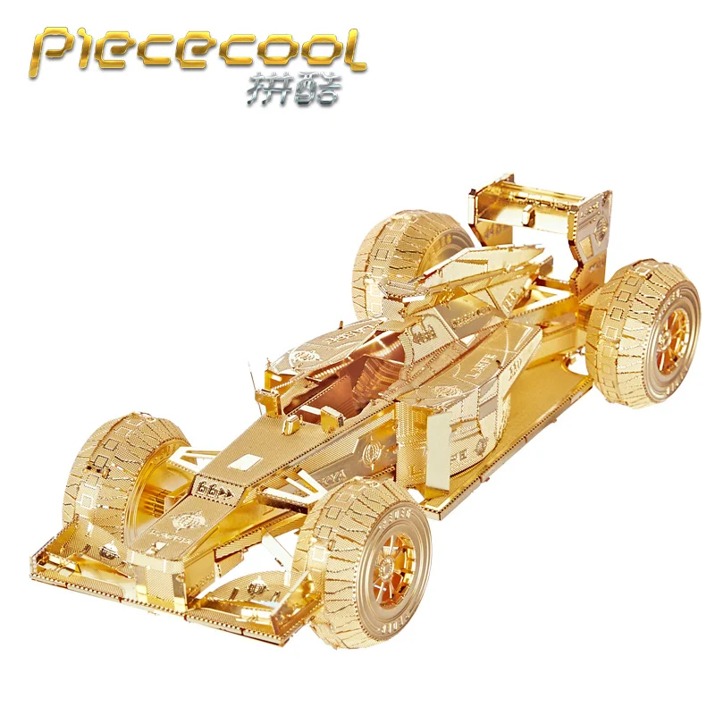 PIECECOOL гоночный автомобиль P052-G/S 3D Металлическая Модель для сборки головоломки DIY игрушки креативный подарок домашняя коллекция мебели
