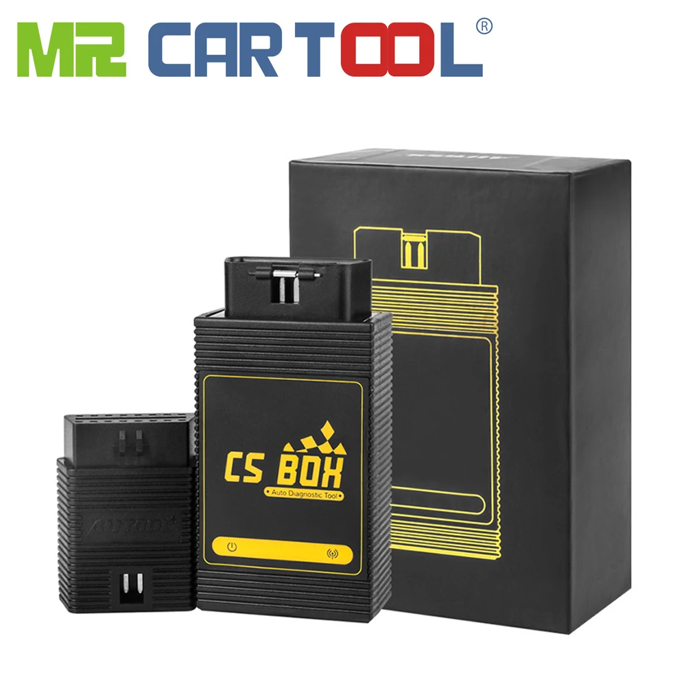 

AUTOOL CS BOX OBD 2 ODB II Car Multi System Bluetooth ETC ABS Key Coding DTC Reader Erase Android OBD2 Extension Joint As A Gift