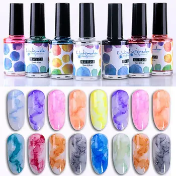 

Marble Pattern Ink Nail Polish Watercolor Ink Nail Polish Smudge Lquid Gradient Nail Polish Blooming Gel Nail Art Manicure Tool