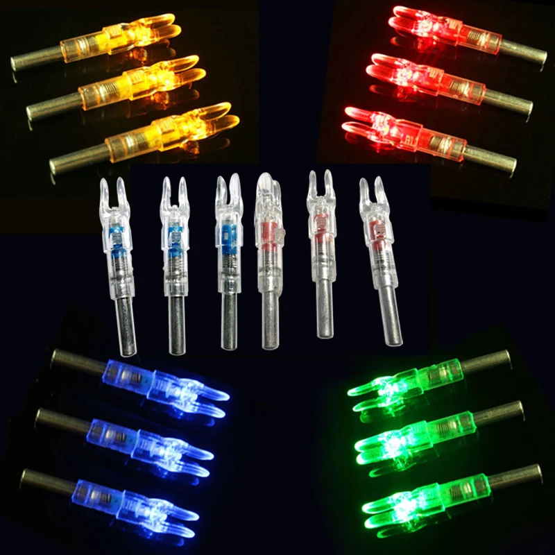 

Linkboy Archery Automatically Lighted Bow String Activated LED Lighted ID 6.2 mm Nock Archery Arrow Accessory Hunting Shooting