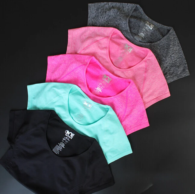 women sports quick dry tee shirts yoga running fitness workout shirts