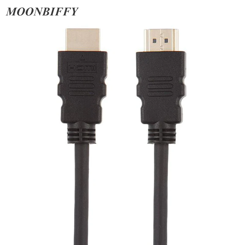 MOONBIFFY 1 м/1,5 м/3 м/5 м высокоскоростной позолоченный штекер Male-Male HDMI кабель 1,4 версия HD 1080P 3D для HDTV xbox PS3 компьютера