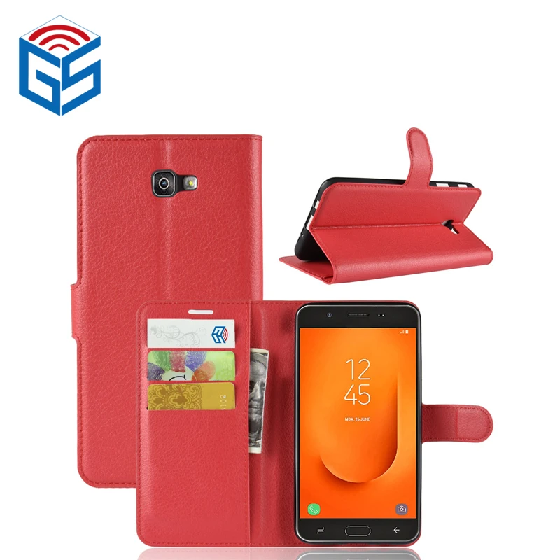 Gadgets Cellphones Leather Flip Case Cover For Samsung Galaxy J7 Prime