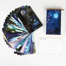 Открытка серии Dream Fairyland, 30 шт./набор поздравительных открыток, поздравительных открыток, букв на день рождения, подарочных открыток двух размеров