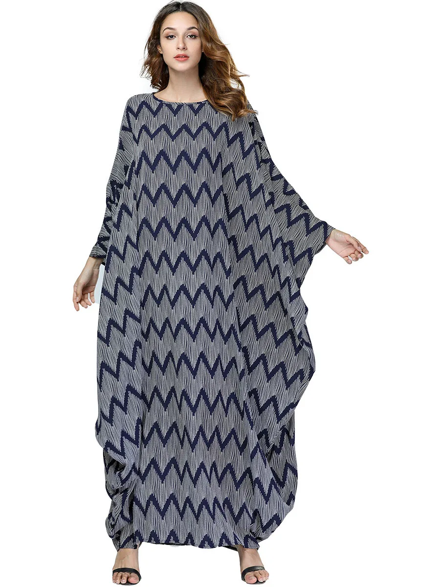

Women Knitted Loose Long Sleeve Dress Middle East Muslim Garments Party Kaftan Dresses Arabic Dresses Evening 197441