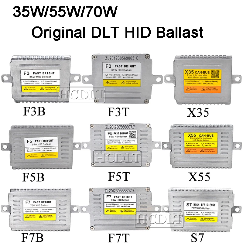 HCDLT AC 12 в 35 Вт 55 Вт 70 Вт ксенон HID балласт Reator DLT F5T F3 F7 F5 Быстрый старт X35 X55 Canbus HID тонкий балласт автомобильный светильник для модернизации