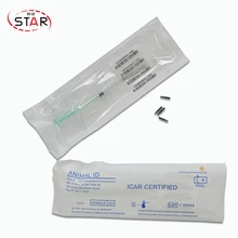 20 шт. 2,12*12 мм FDX-B для отслеживания животных рыб rfid микрочип 134,2 кГц+ 10 шт. iso 11784,11785 2,12*12 мм ПЭТ микрочип шприц