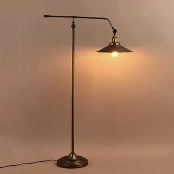 

Iron art industry wind floor lamp lifting lamp retro lamp vertical arm GY133