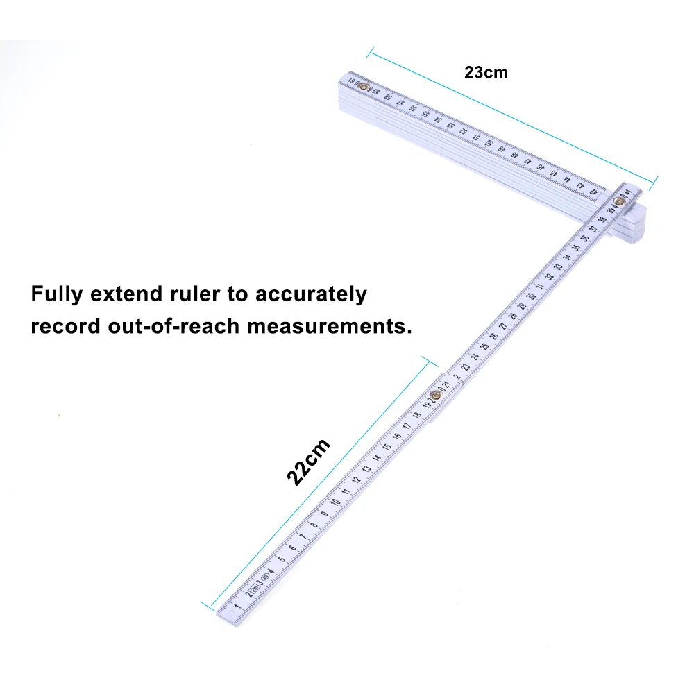 2 м слайд десять частей складные линейки 6.6ft складной универсальный внутри чтение плотник линейка образование метр легкий