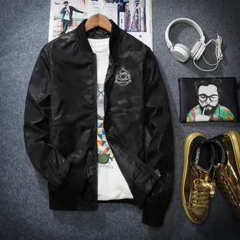 

2017 Spring Autumn Camouflage Fly Pilot Jacket Men New High quality Thin Style Casual Men jacket and Coat