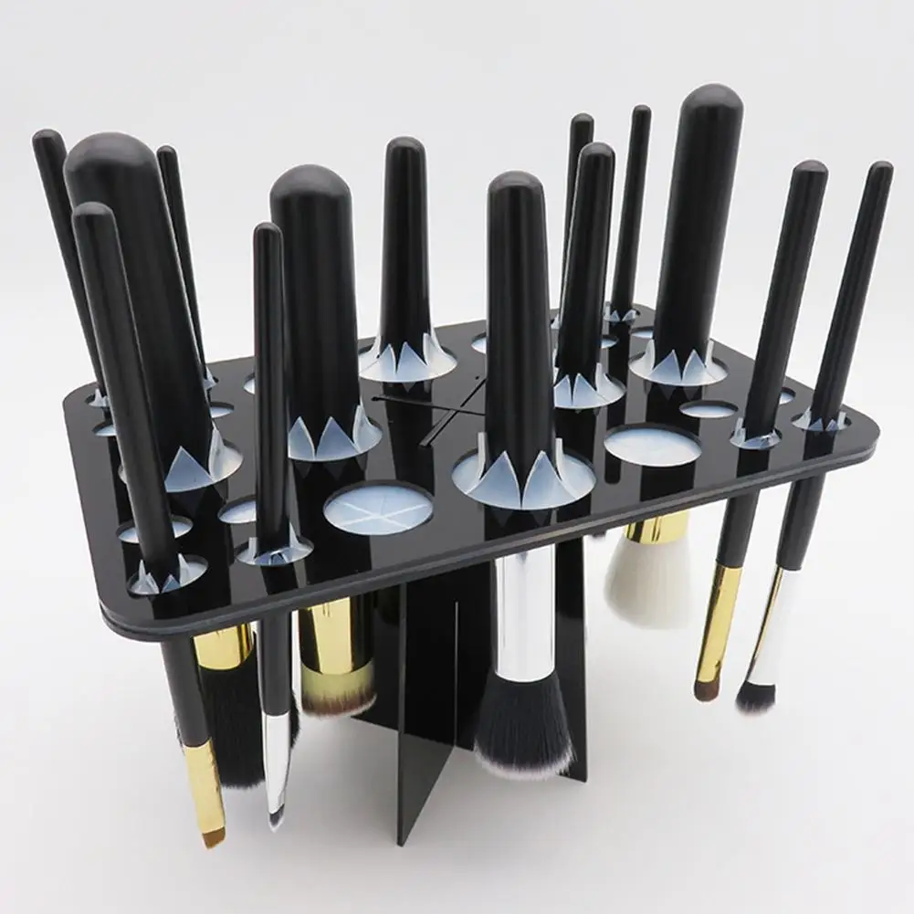 

26 Holes Makeup Brush Holder Air Drying Rack Organizer Shelf Make Up Tree Brushes Organizer Cosmetic Brush Dryer Stand Storage