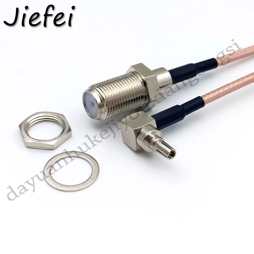 

20pcs RF Connector F to CRC9 Cable F Female to CRC9 Rightangle RG316 Pigtail Cable 15cm 20cm 30cm 50cm