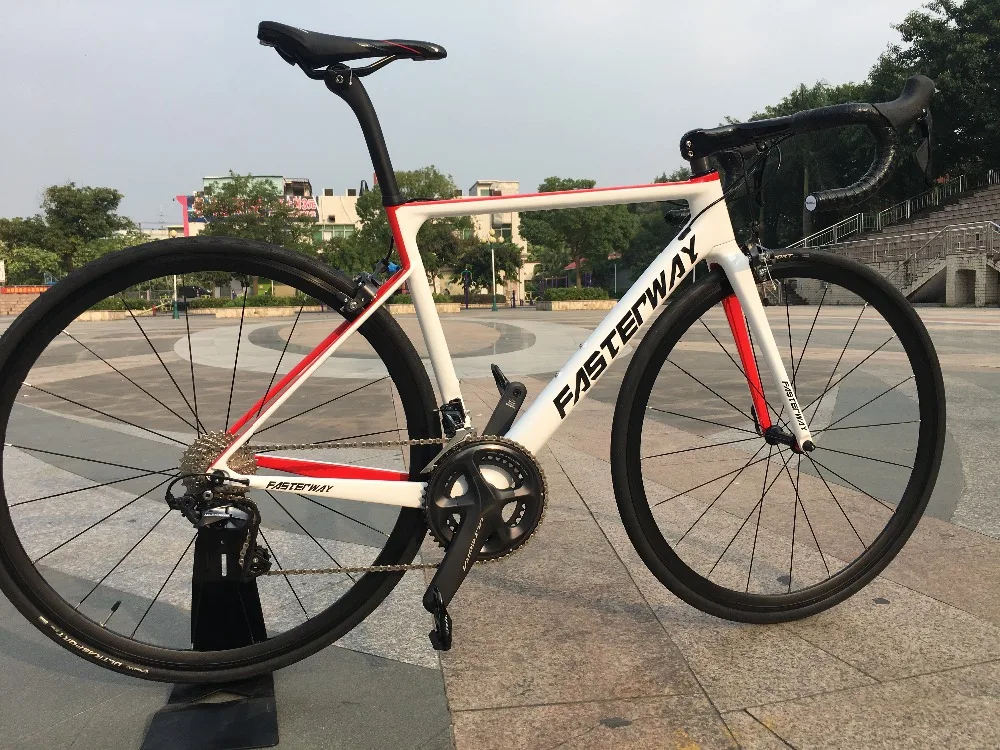 Тайваньская брендовая легкая велосипедная дорожка FASTERWAY 700C 22 speed R8000 Groupset Bicicleta D brake 49/52/54/56