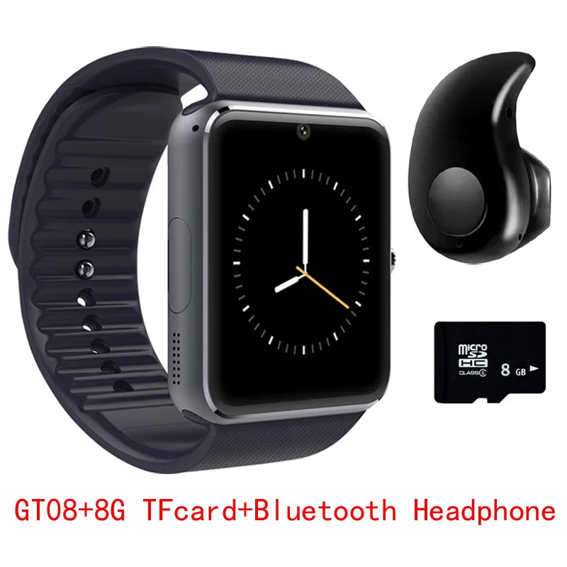 Original GT08 font b Smart b font font b Watch b font Sync Notifier Support Sim