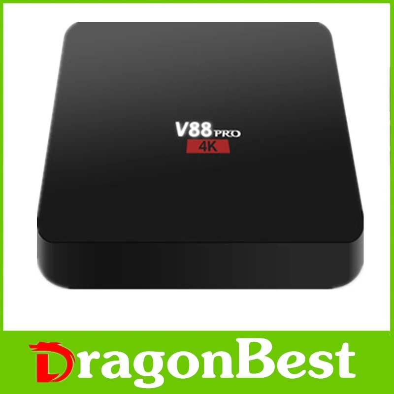 10 pcs V88 Pro Android 6 0 TV Box Set Top Box Amlogic S905X Quad Core