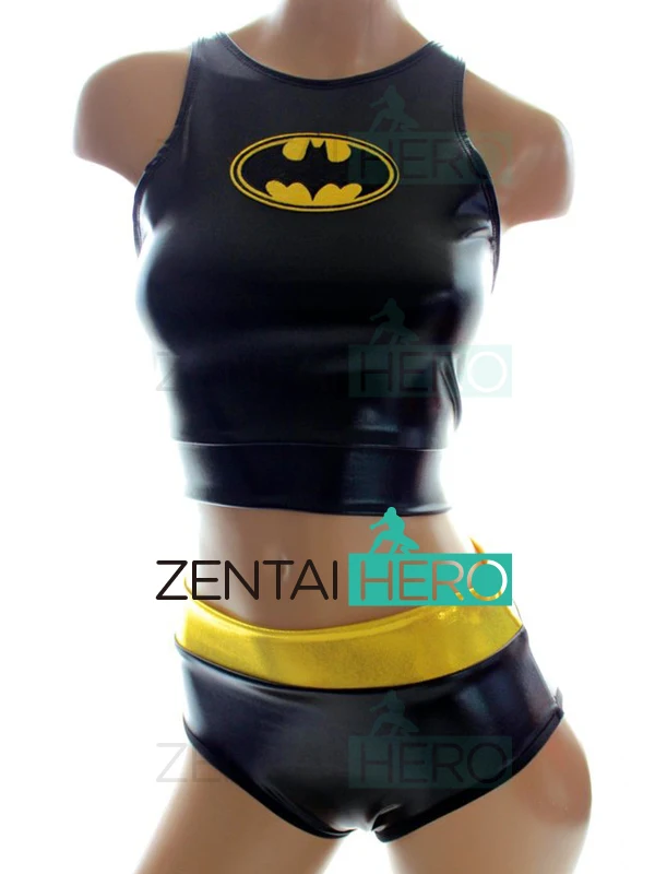 Бесплатная доставка сексуальный черный костюм Бэтмена из двух частей | Отзывы и видеообзор -32918004046