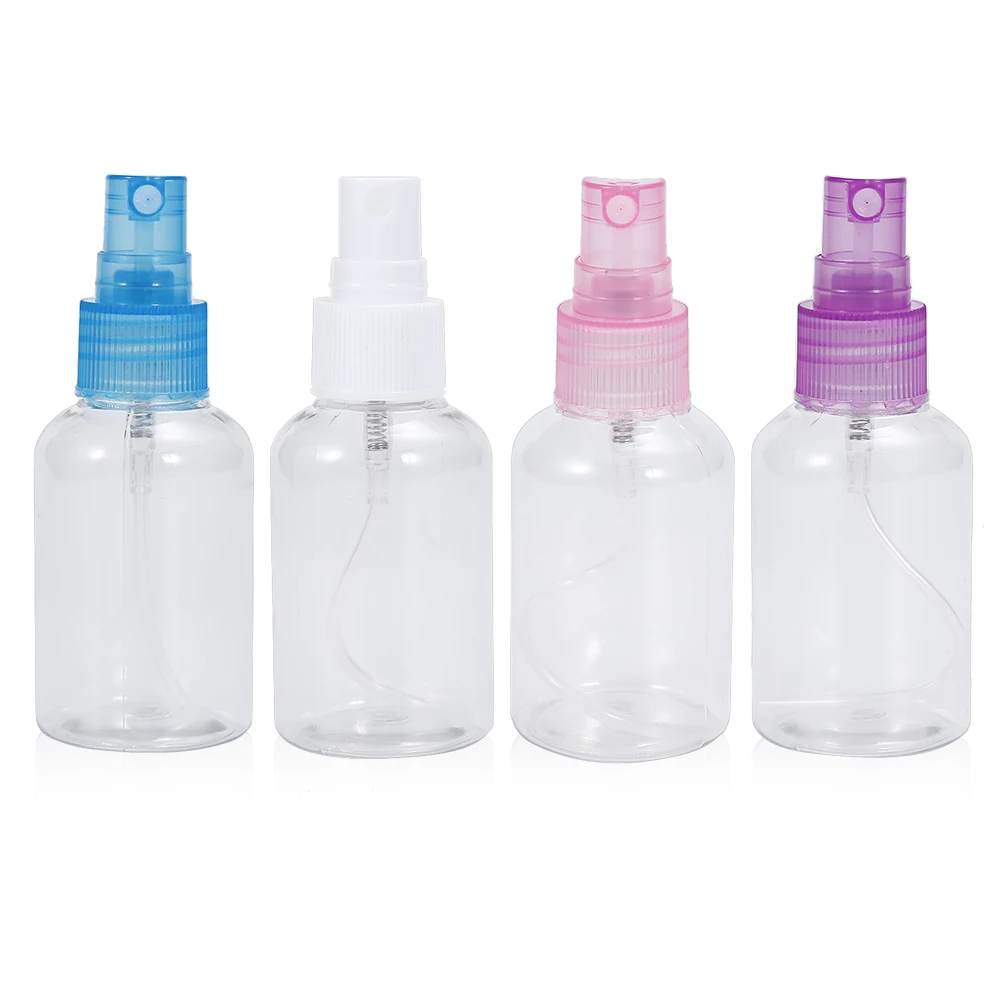 

ELECOOL 5PC 50ml Empty Bottle Perfume Container Refillable Portable Essential Oil Pot Travel Cosmetic Atomizer Bottles