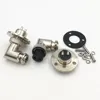 1Set Elbow GX16  2 3 4 5 6 7 8 9 Pin with Flange Aviation Connector 90 Degree Angle M16 Female Plug Male Chassis Mount Socket ► Photo 3/6
