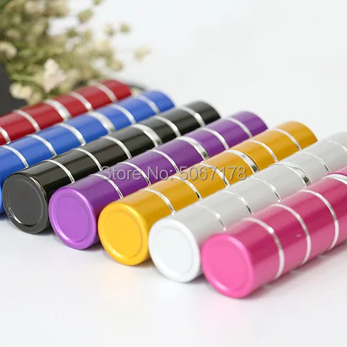 

5ml Mini Portable Refillable Glass Perfume Bottle With Aluminum Sprayer Empty Cosmetic Parfum For Traveler 10/30/50pcs