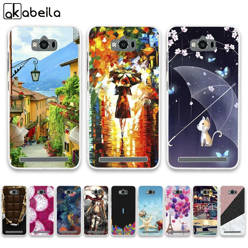 

Phone Case For Asus Zenfone Max ZC550KL Cases Silicone Bumper For ASUS_Z010DD Z010D Z010DA Covers Flamingo Nutella Fundas Coque