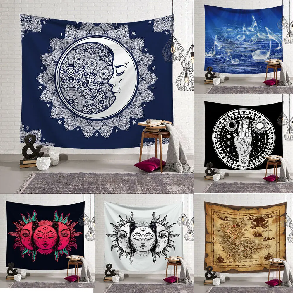 

New Arrival Tapestry Wall Hanging Polyester Creative Mandala Pattern Blanket Tapestry Home Decor
