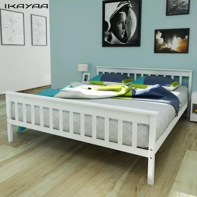 IKayaa eenpersoonsbed kunstmatige lederen bed Massief grenen houten ... IKayaa eenpersoonsbed kunstmatige lederen bed Massief grenen houten ...