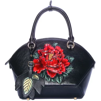 

8615 New Fashion Leather Top Layer Leather Shoulder Bag Women Totes Luxury Handbags Women Bags Designer Ladies Handbag