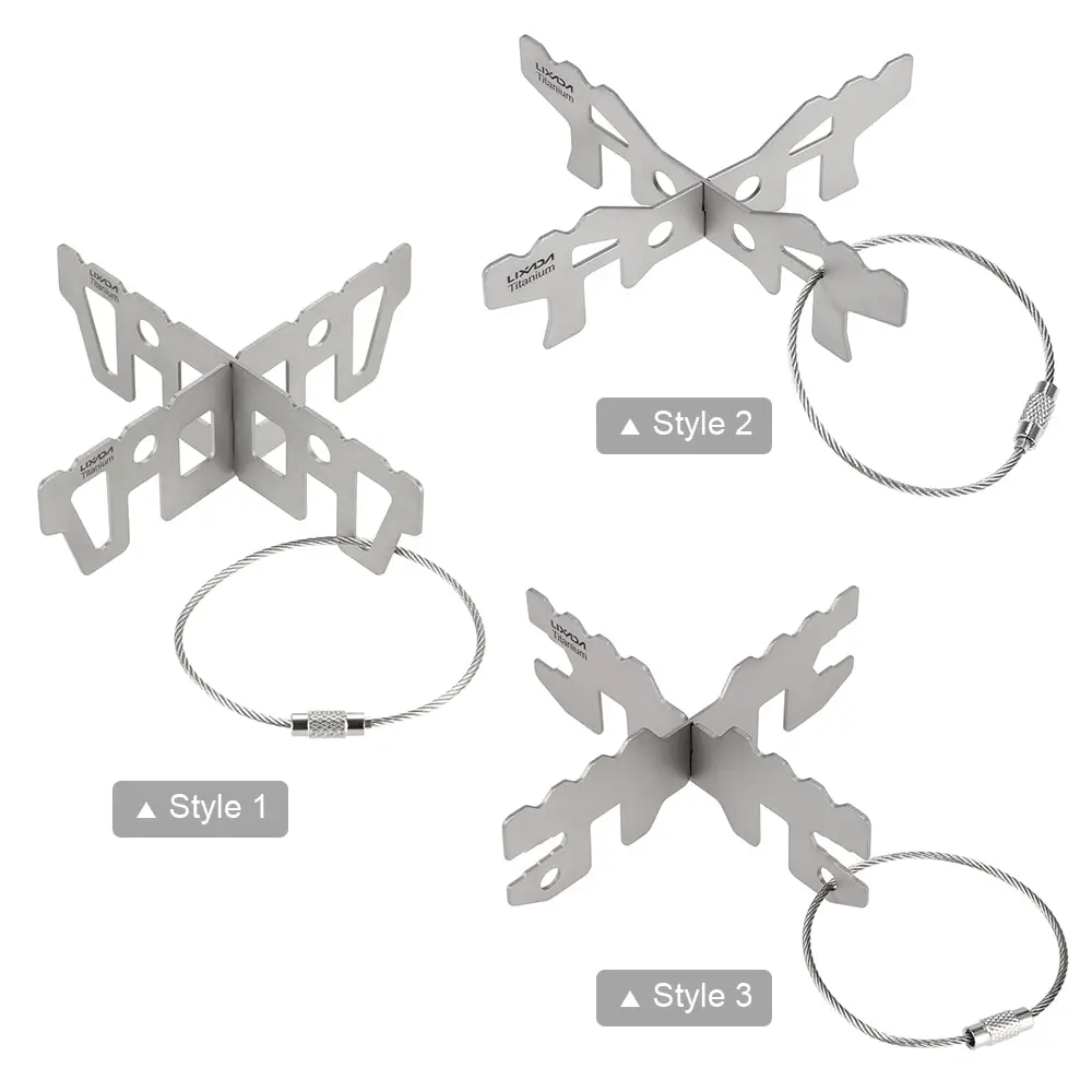 Lixada Открытый Кемпинг титана спиртовая плита стойка открытый стенд Поддержка стойки плита Крест Стенд Поддержка