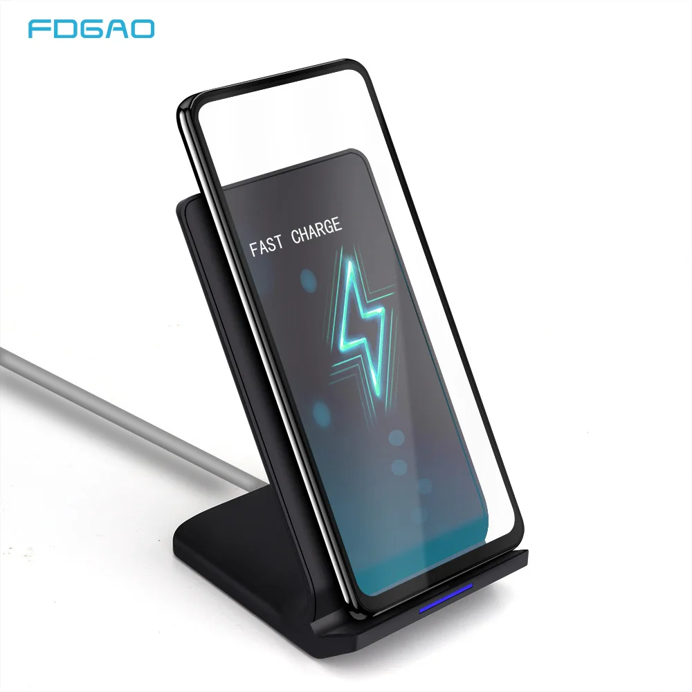 

FDGAO 10W Qi Wireless Charger For iPhone X XS Max XR 8 Plus Fast Charging Holder For Samsung S10 S9 Note 9 8 Phone Quick Charger