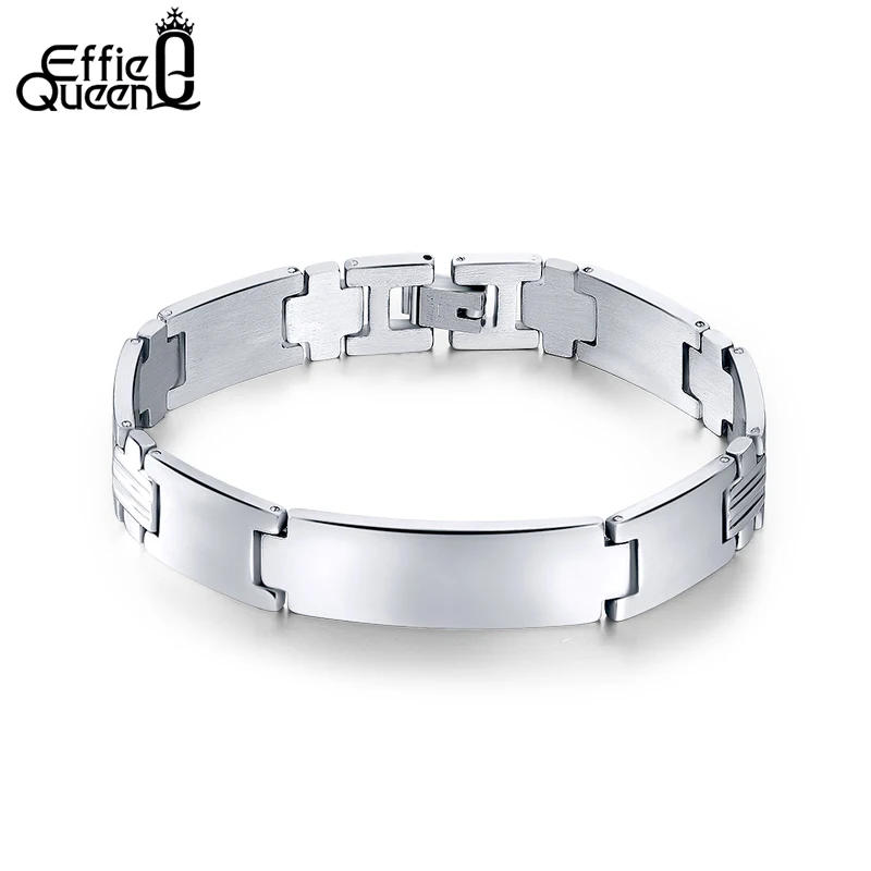 

Fashion Men Jewelry High Polished Stainless Steel Personality Bracelet Simple Design Male Bangles IB32