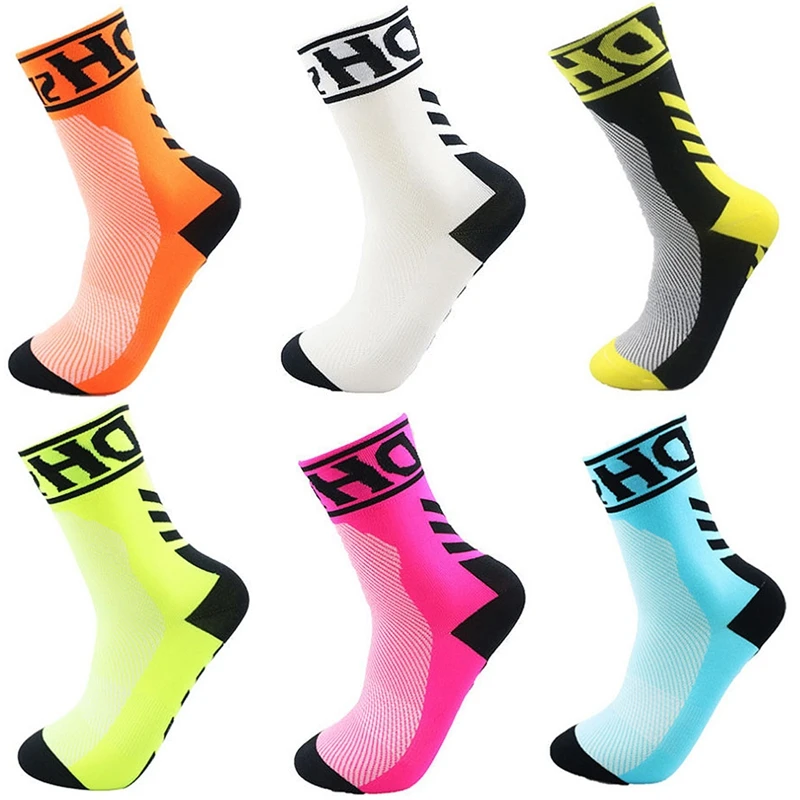 

DH SPORTS New Top Quality Cycling Socks Men Bicycle Road Bike Socks Wearproof Sports Outdoor Running Compression Socks For Women