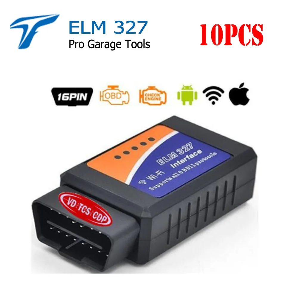 2017New Version ELM 327 WIFI Wireless OBD 2 OBD2 Auto Diagnostic