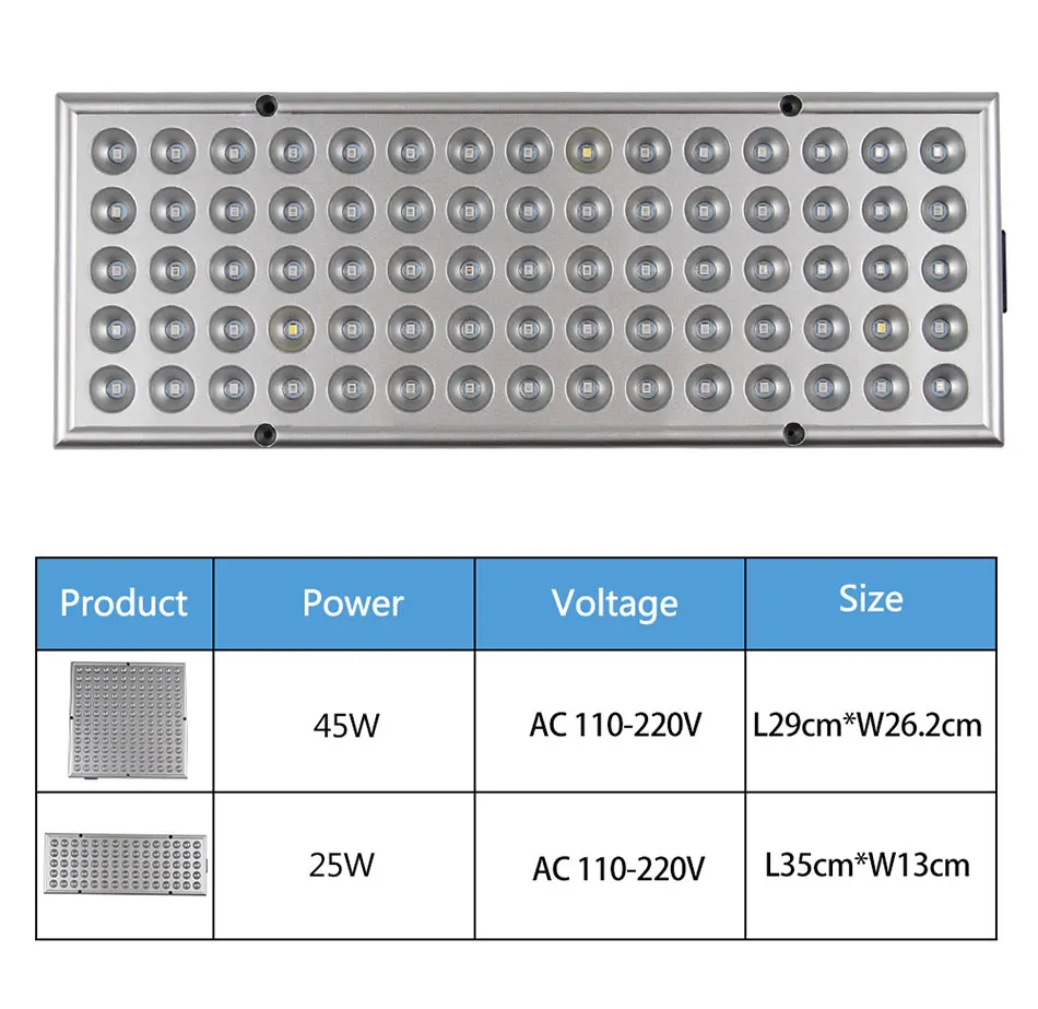 Полный спектр cfl светодиодный светильник для выращивания 110 В 220 в 25 Вт 45 Вт комнатный растительный светильник цветущие растения Гидропоника система ИК УФ садовая лампа
