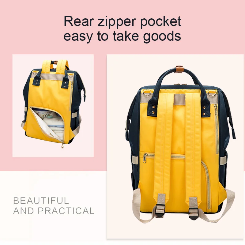 2019 New Baby Care Diaper Bag Travel Mummy Maternity Backpack For Baby Stroller Organizer Nappy Changing Bags Mother Bag  (1)