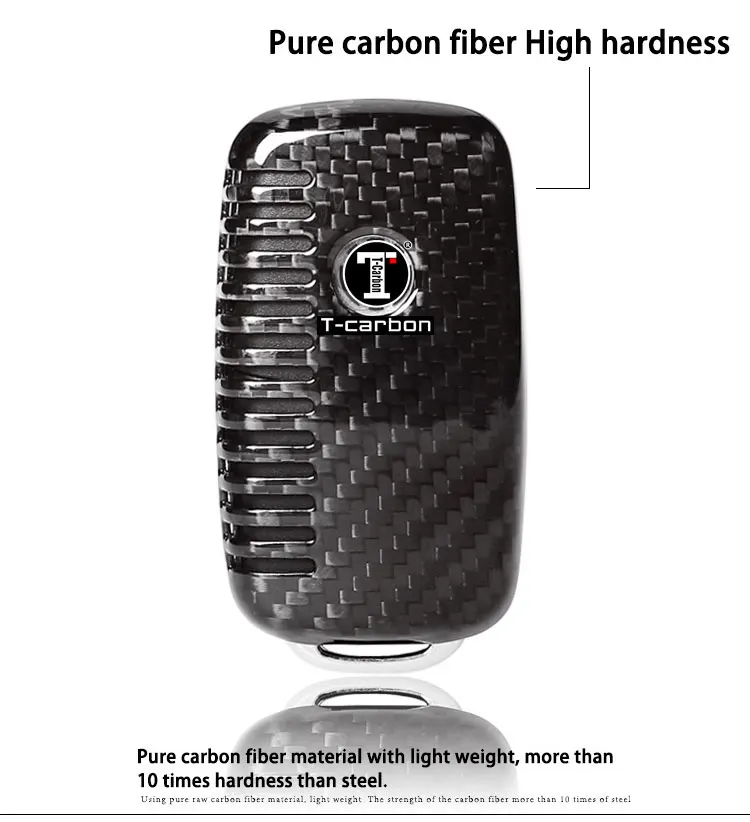 T-carbon чехол для ключей из углеродного волокна для Sagitar Tiguan Bora Largos Passat POLO
