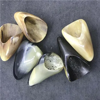 

Natural 6-7cm horn scraping gua-sha body back waist shoulder neck point massage board buffalo small foot massager guasha stick