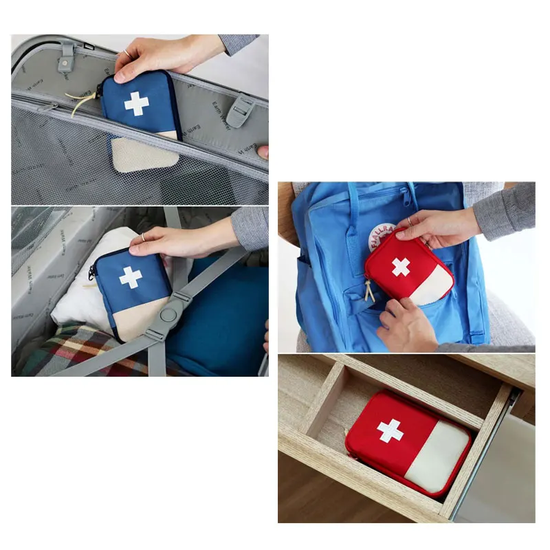 Прочный Открытый Отдых для дома выживания Портативный аптечка сумка 19ing