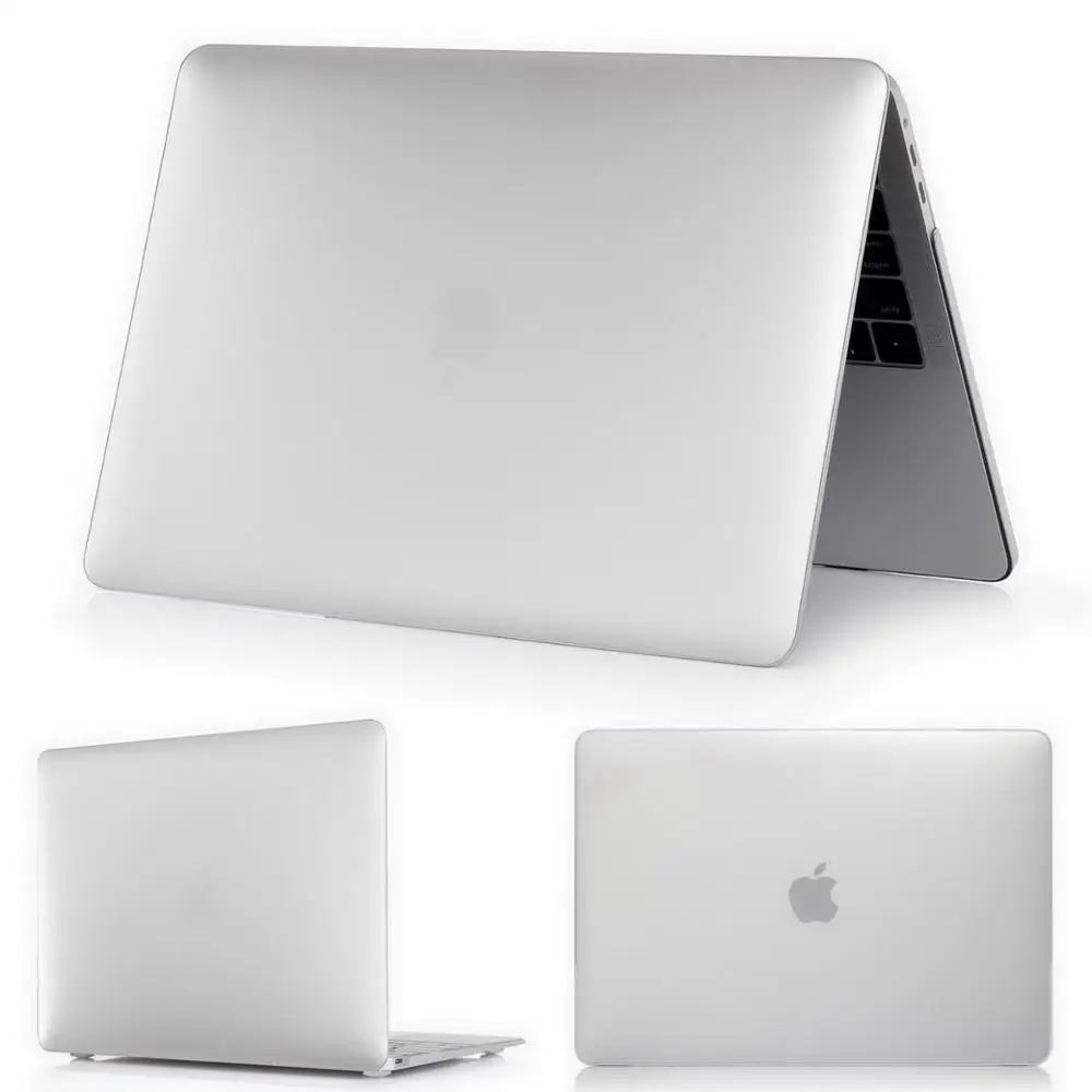 Популярный чехол для Apple Macbook Air 13 Чехол Pro retina 11,6 13,3 15,4 дюймов Сумка для ноутбука, Air 13 pro 13 15 Touch bar ID Чехол-A1932 - Цвет: Matte Transparent